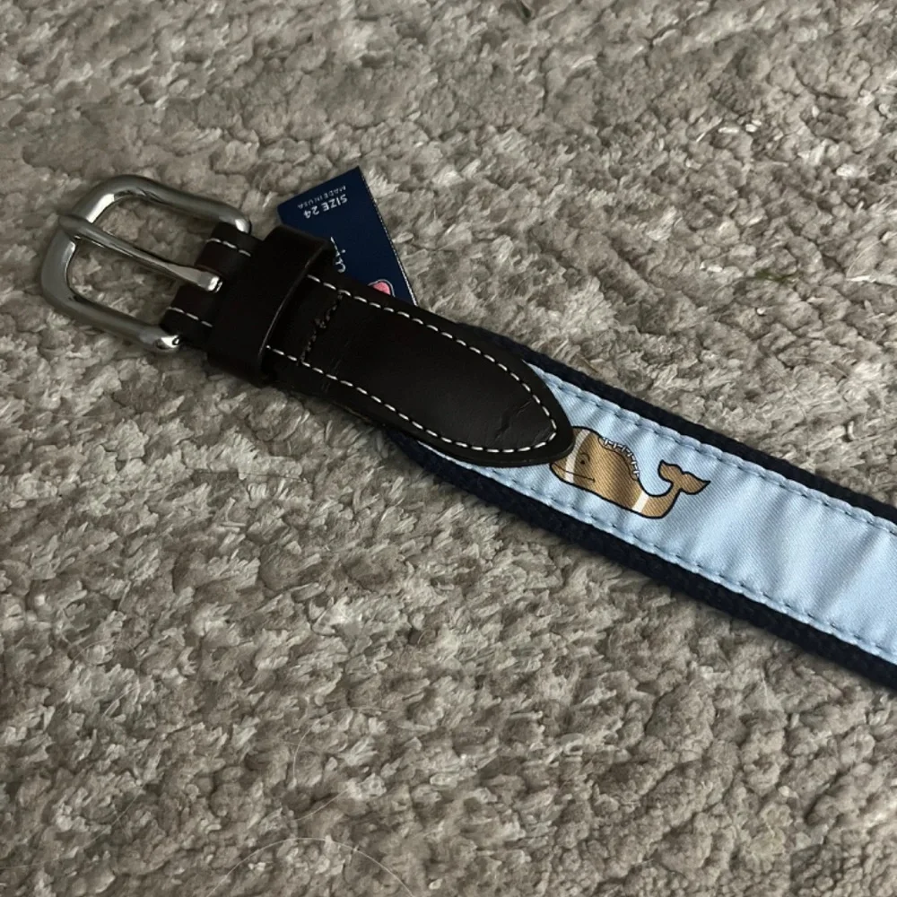 Vineyard Vines Brown and Blue Kids Belt